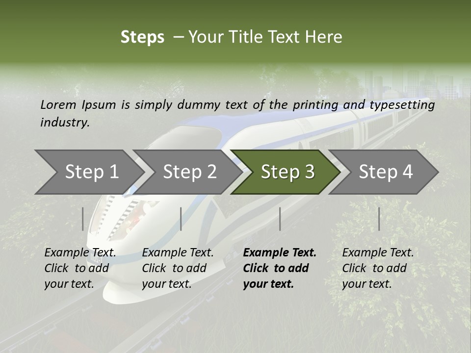 Rapid Tree Railway PowerPoint Template