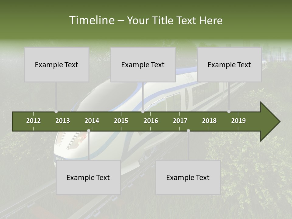 Rapid Tree Railway PowerPoint Template