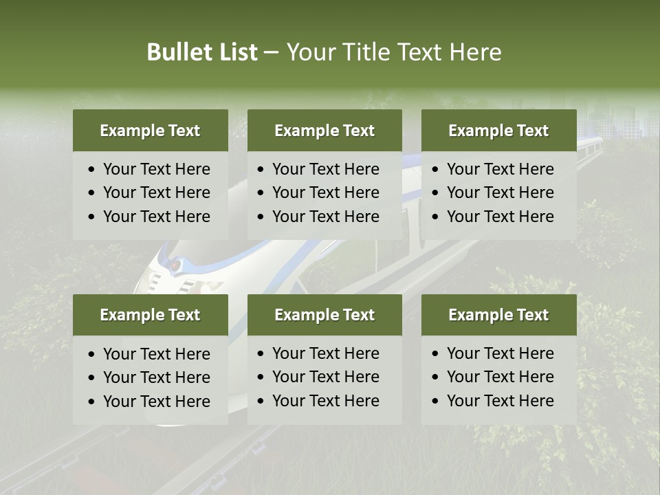 Rapid Tree Railway PowerPoint Template