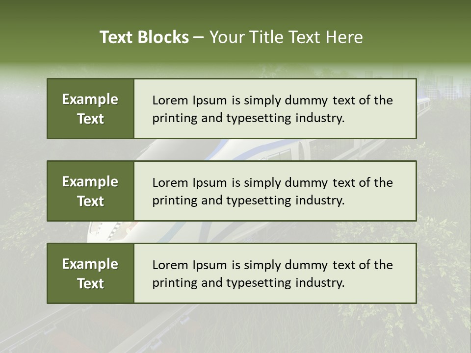 Rapid Tree Railway PowerPoint Template