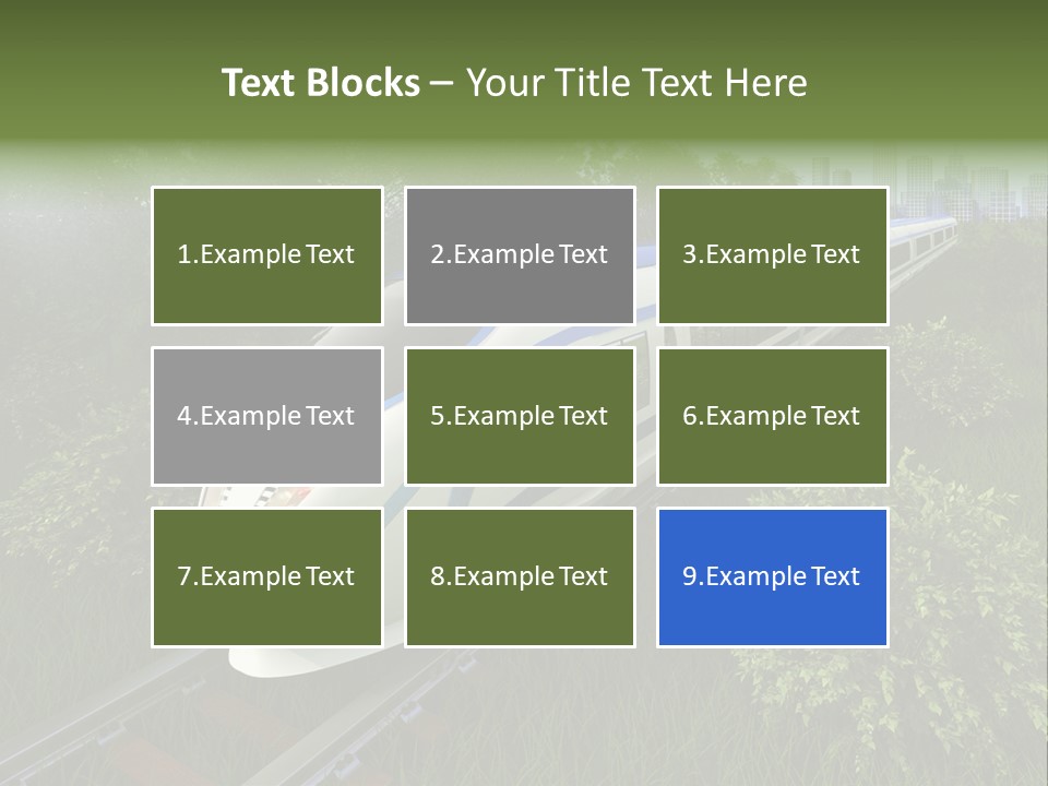 Rapid Tree Railway PowerPoint Template