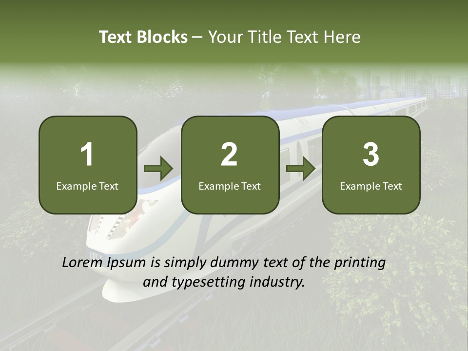 Rapid Tree Railway PowerPoint Template