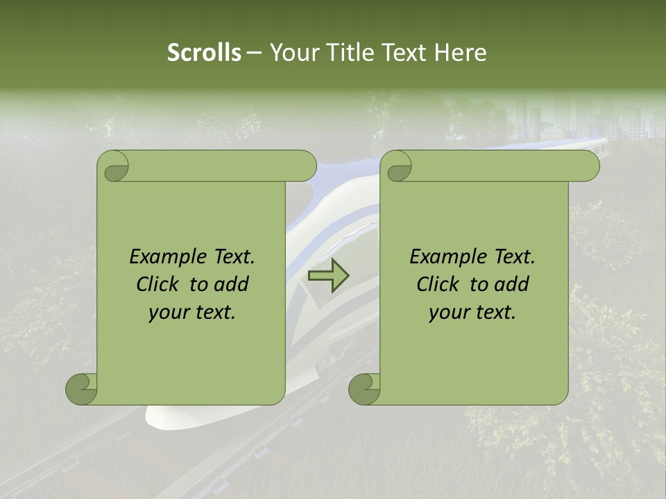 Rapid Tree Railway PowerPoint Template