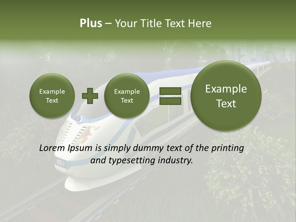 Rapid Tree Railway PowerPoint Template