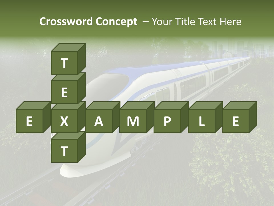 Rapid Tree Railway PowerPoint Template
