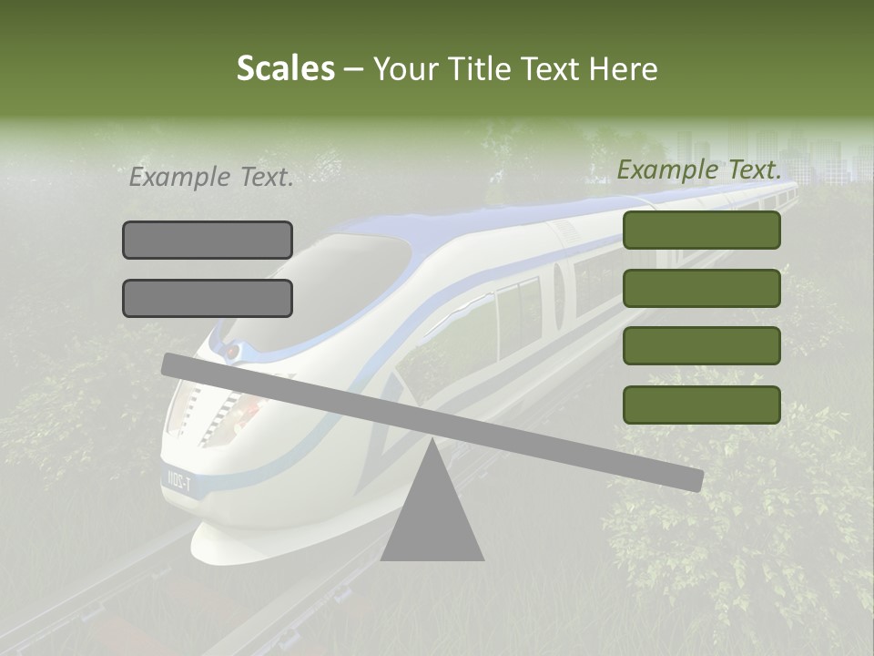 Rapid Tree Railway PowerPoint Template