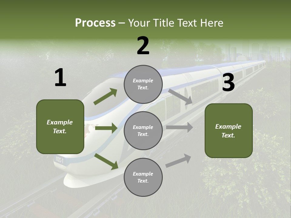Rapid Tree Railway PowerPoint Template