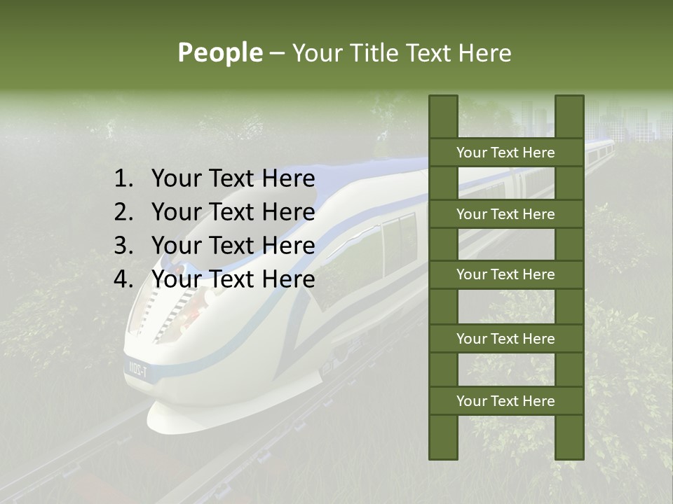 Rapid Tree Railway PowerPoint Template
