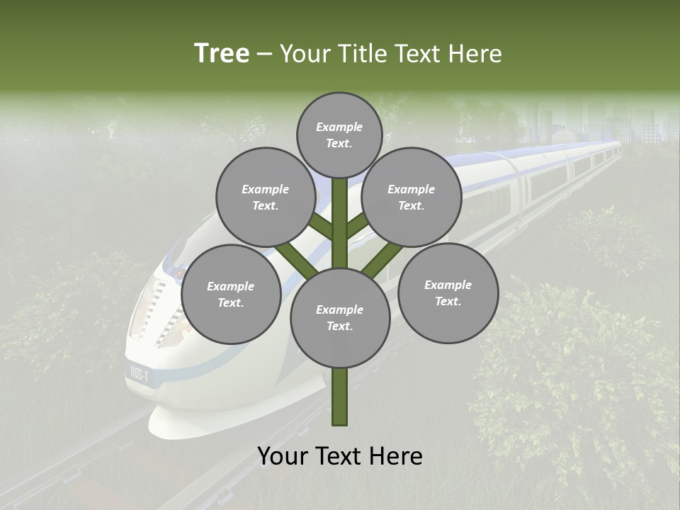 Rapid Tree Railway PowerPoint Template