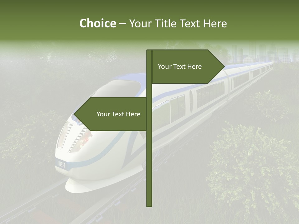 Rapid Tree Railway PowerPoint Template