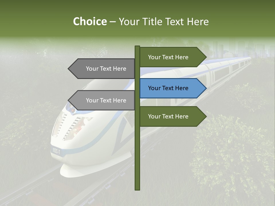 Rapid Tree Railway PowerPoint Template