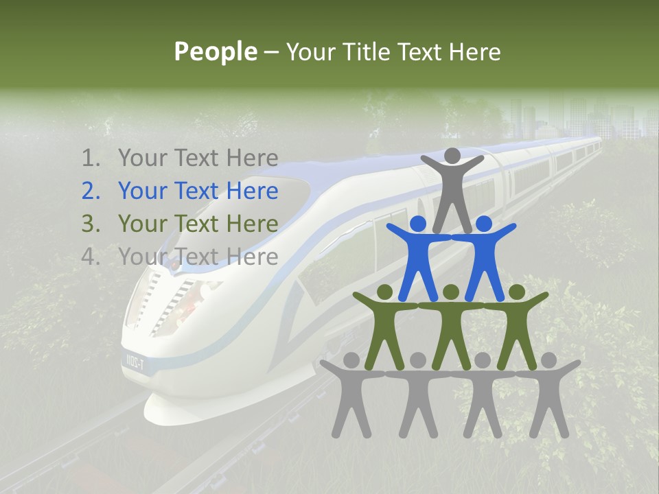 Rapid Tree Railway PowerPoint Template