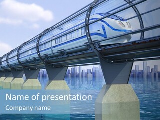 Bridge Rapid Ocean PowerPoint Template