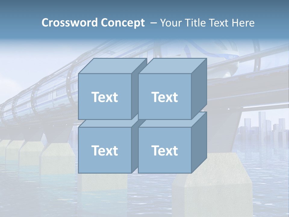 Bridge Rapid Ocean PowerPoint Template
