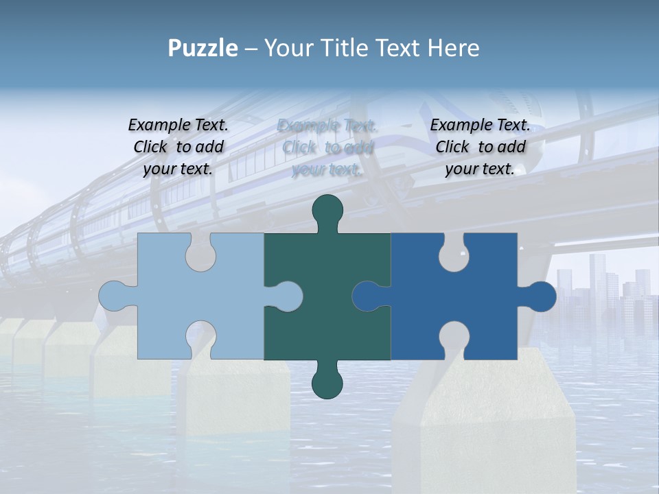 Bridge Rapid Ocean PowerPoint Template