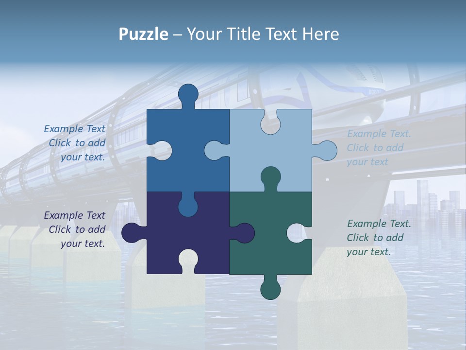 Bridge Rapid Ocean PowerPoint Template