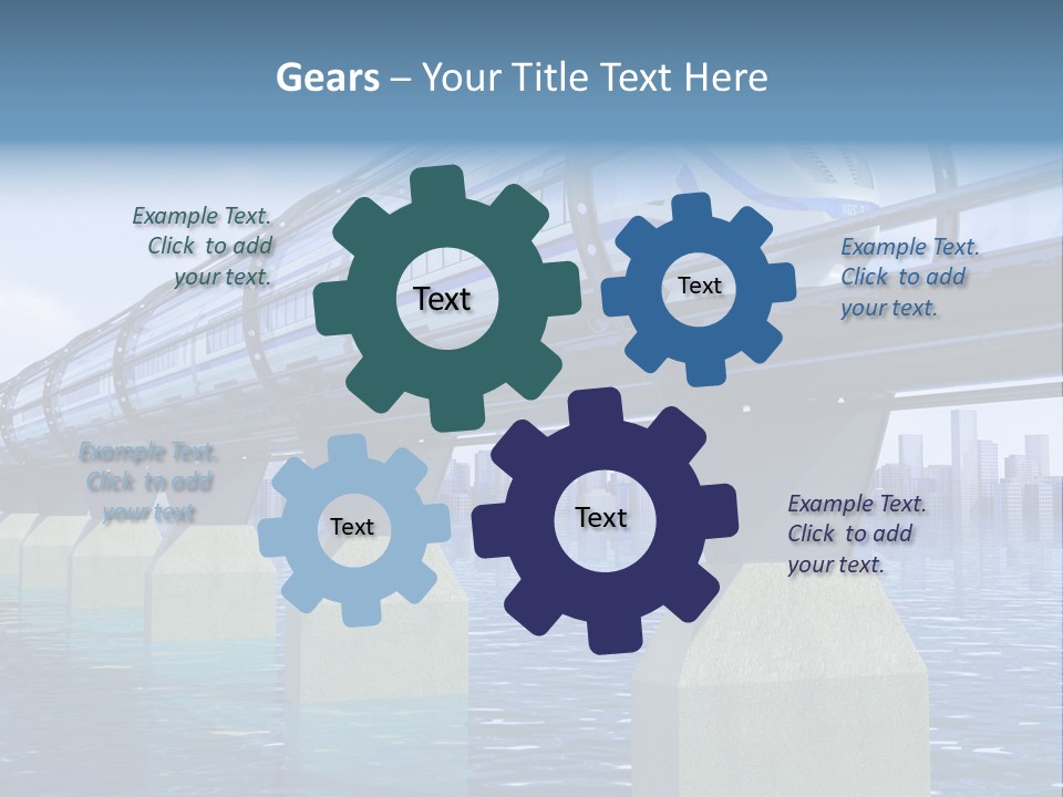 Bridge Rapid Ocean PowerPoint Template