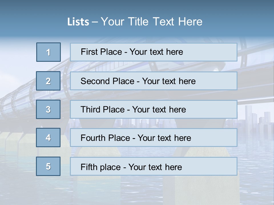 Bridge Rapid Ocean PowerPoint Template