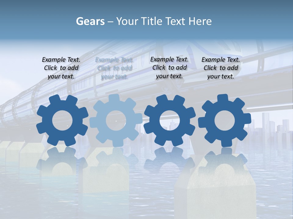 Bridge Rapid Ocean PowerPoint Template