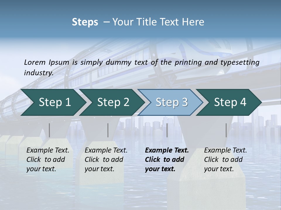 Bridge Rapid Ocean PowerPoint Template