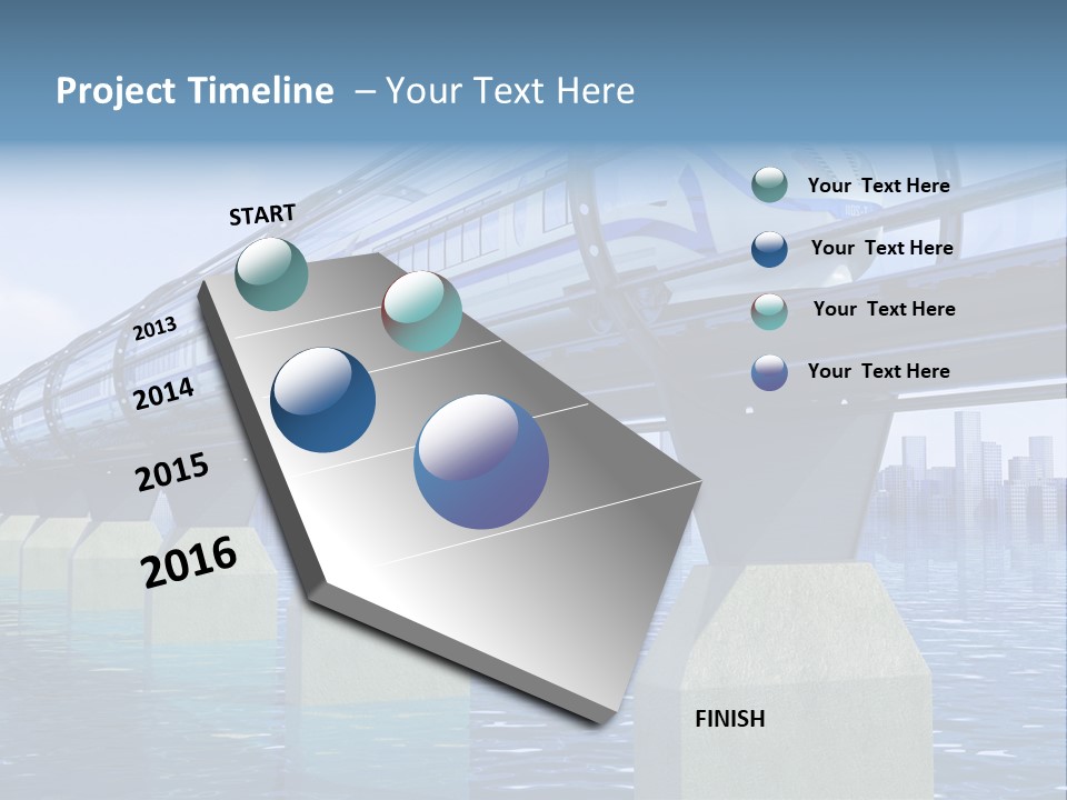Bridge Rapid Ocean PowerPoint Template