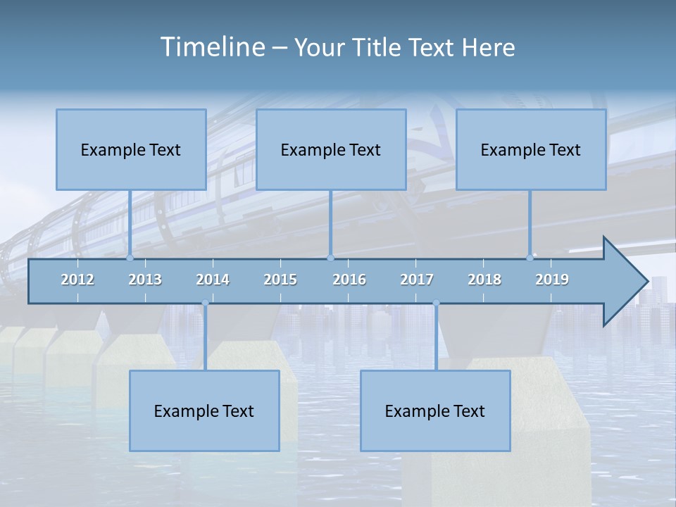 Bridge Rapid Ocean PowerPoint Template