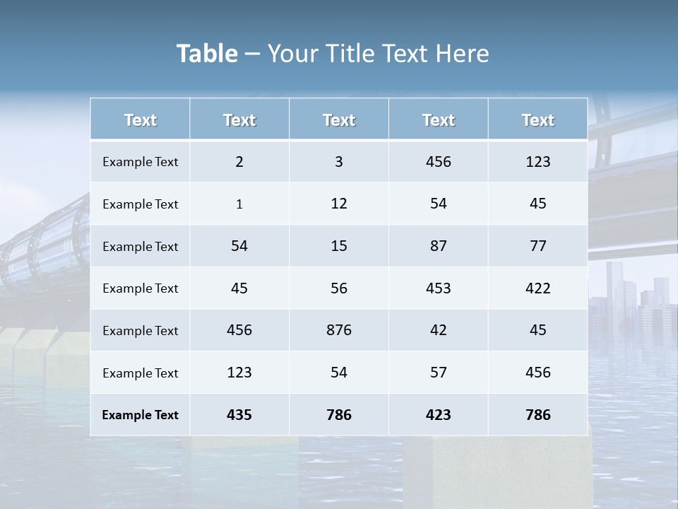 Bridge Rapid Ocean PowerPoint Template