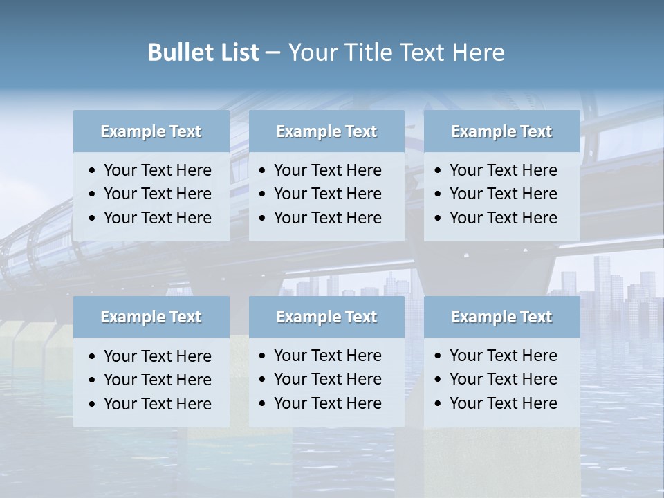 Bridge Rapid Ocean PowerPoint Template