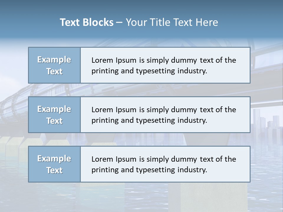 Bridge Rapid Ocean PowerPoint Template