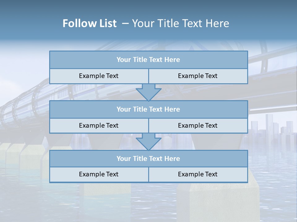 Bridge Rapid Ocean PowerPoint Template
