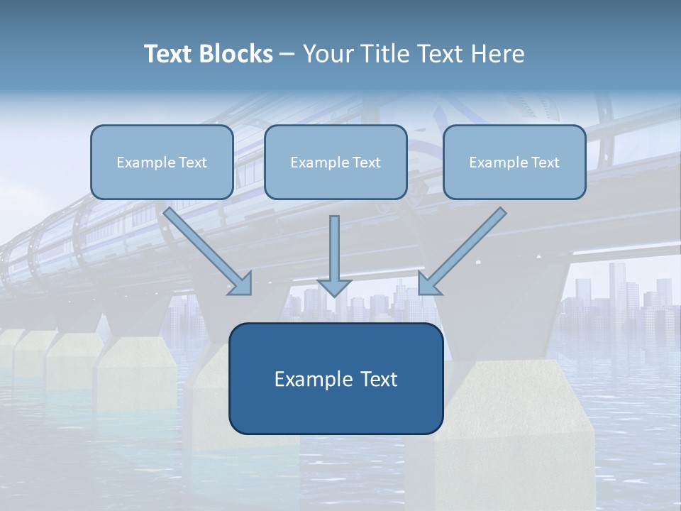 Bridge Rapid Ocean PowerPoint Template