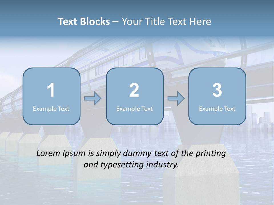 Bridge Rapid Ocean PowerPoint Template