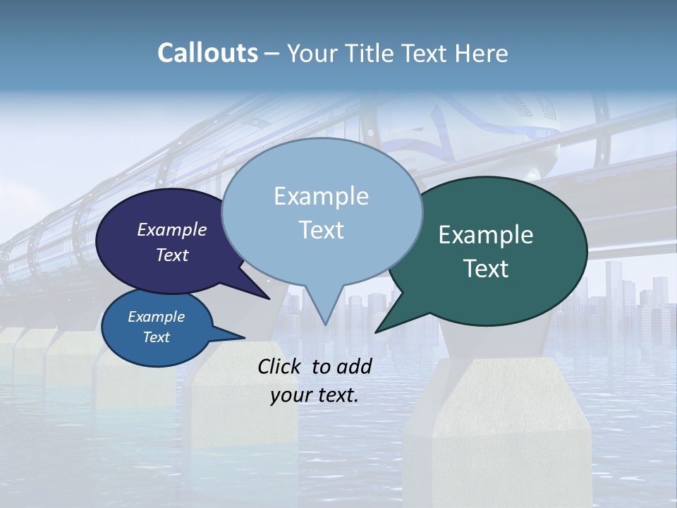 Bridge Rapid Ocean PowerPoint Template