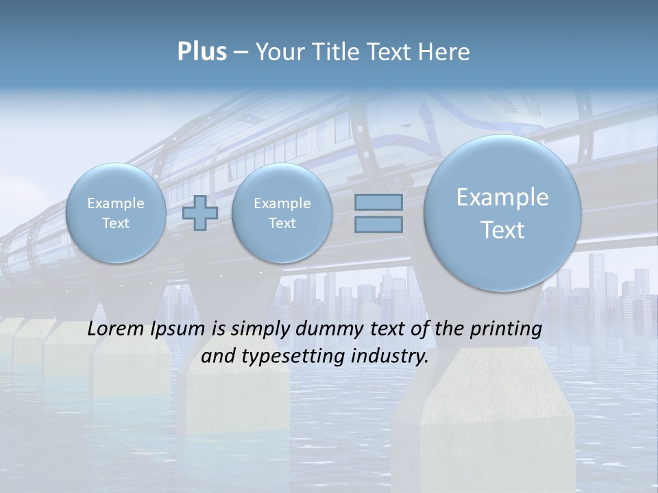 Bridge Rapid Ocean PowerPoint Template