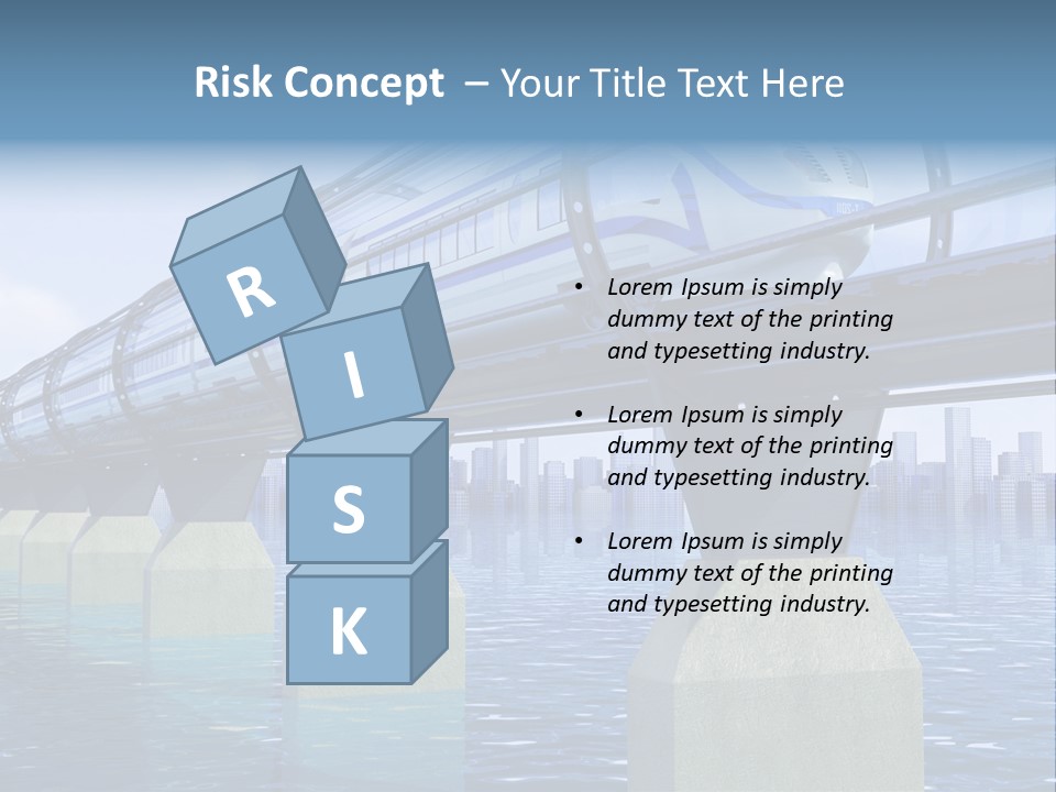 Bridge Rapid Ocean PowerPoint Template