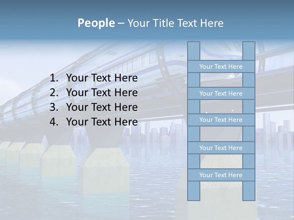 Bridge Rapid Ocean PowerPoint Template