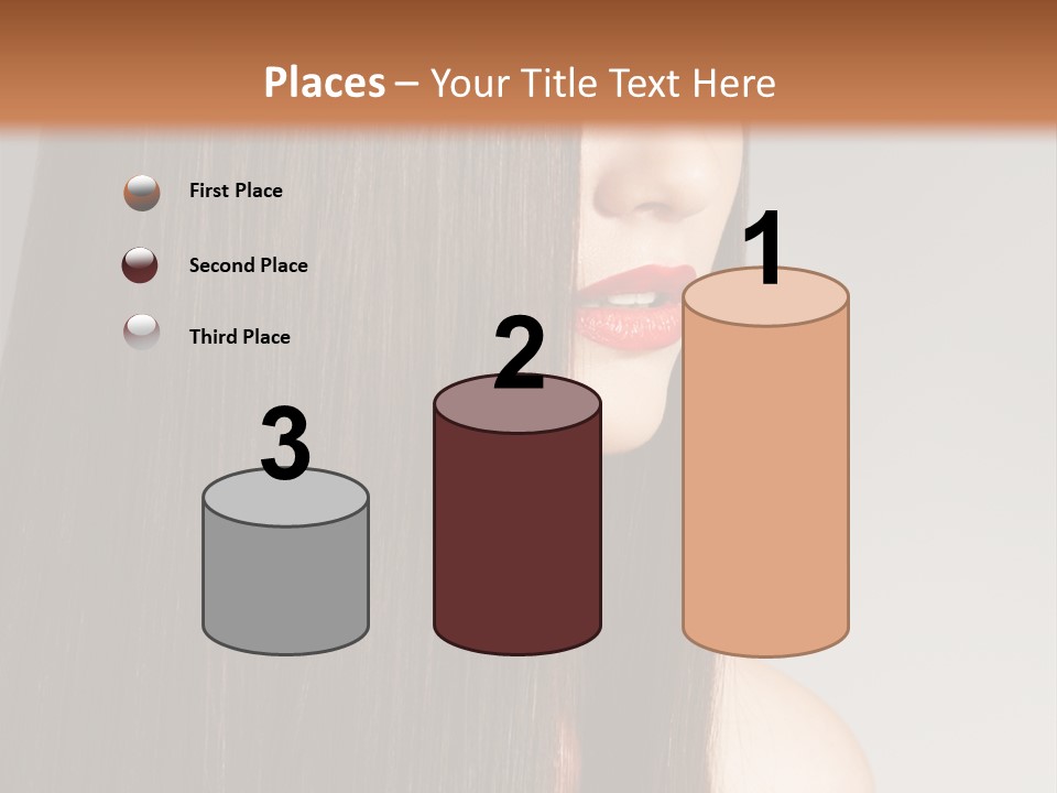 Femininity Beautiful Photo PowerPoint Template