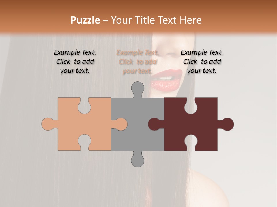 Femininity Beautiful Photo PowerPoint Template