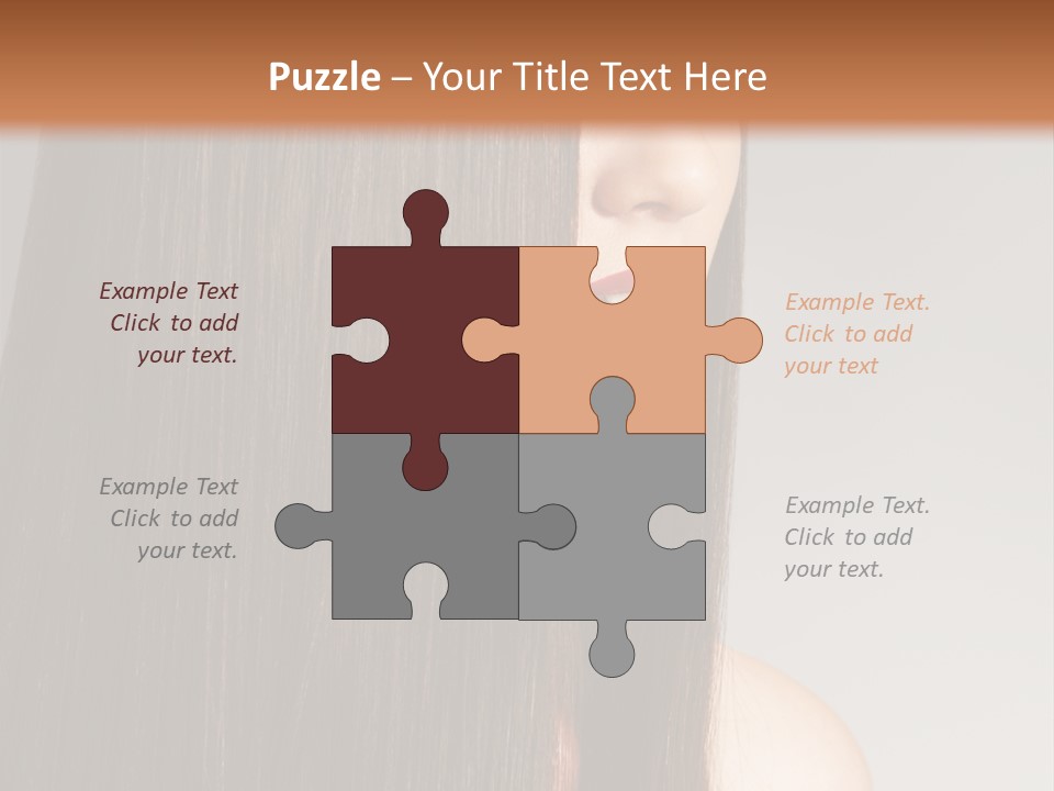 Femininity Beautiful Photo PowerPoint Template