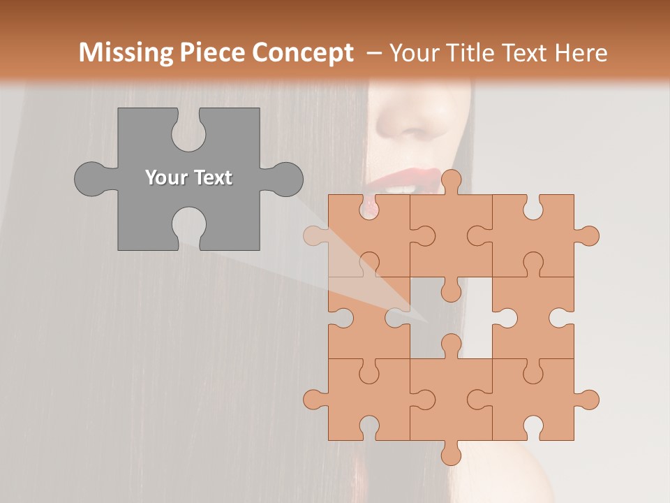 Femininity Beautiful Photo PowerPoint Template