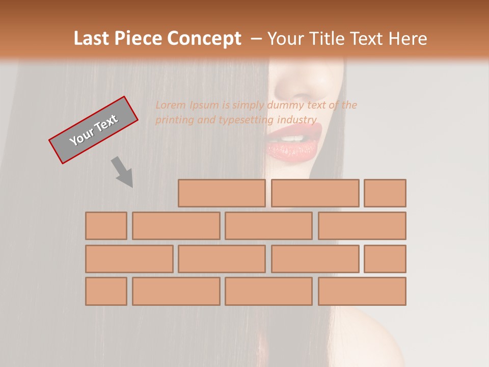 Femininity Beautiful Photo PowerPoint Template