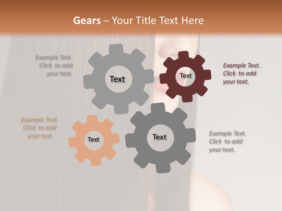 Femininity Beautiful Photo PowerPoint Template