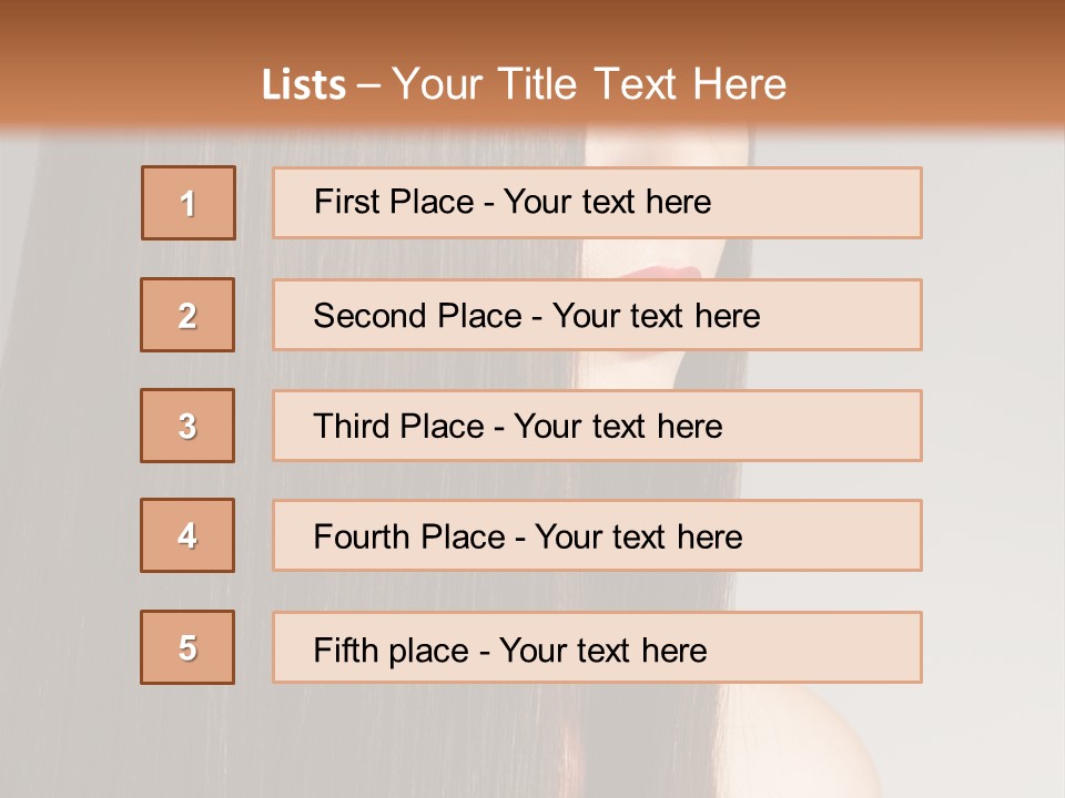 Femininity Beautiful Photo PowerPoint Template