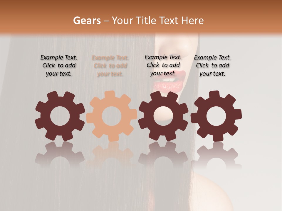 Femininity Beautiful Photo PowerPoint Template