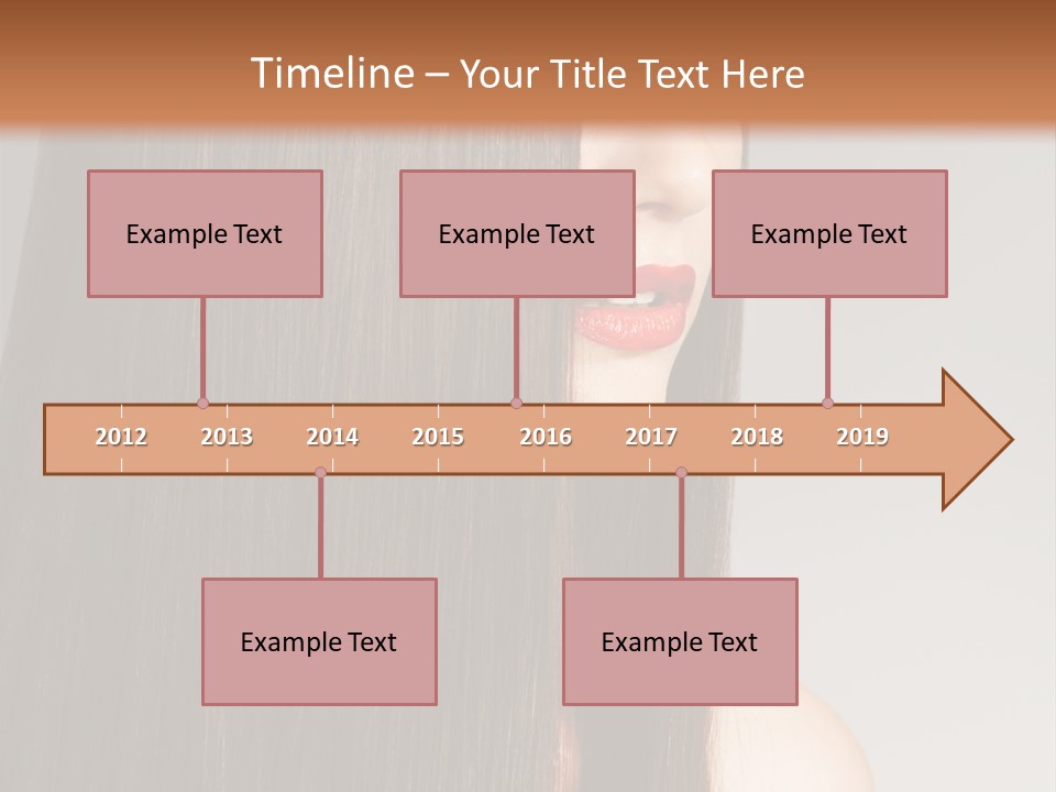 Femininity Beautiful Photo PowerPoint Template