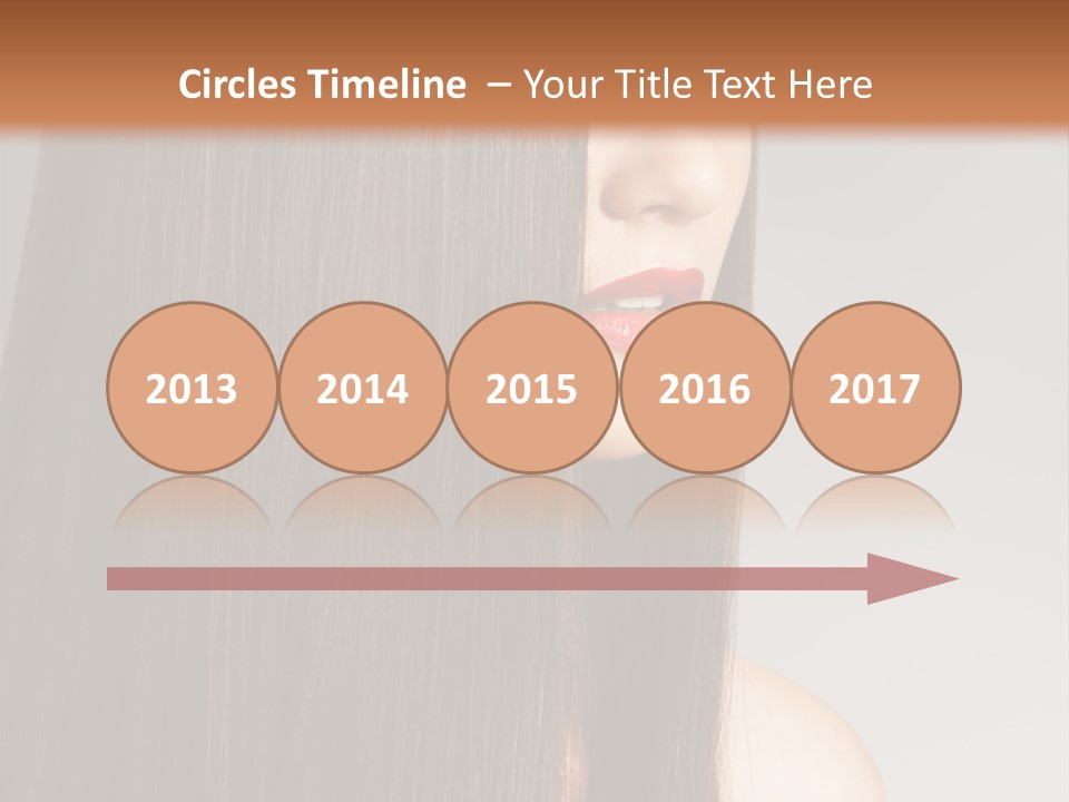 Femininity Beautiful Photo PowerPoint Template