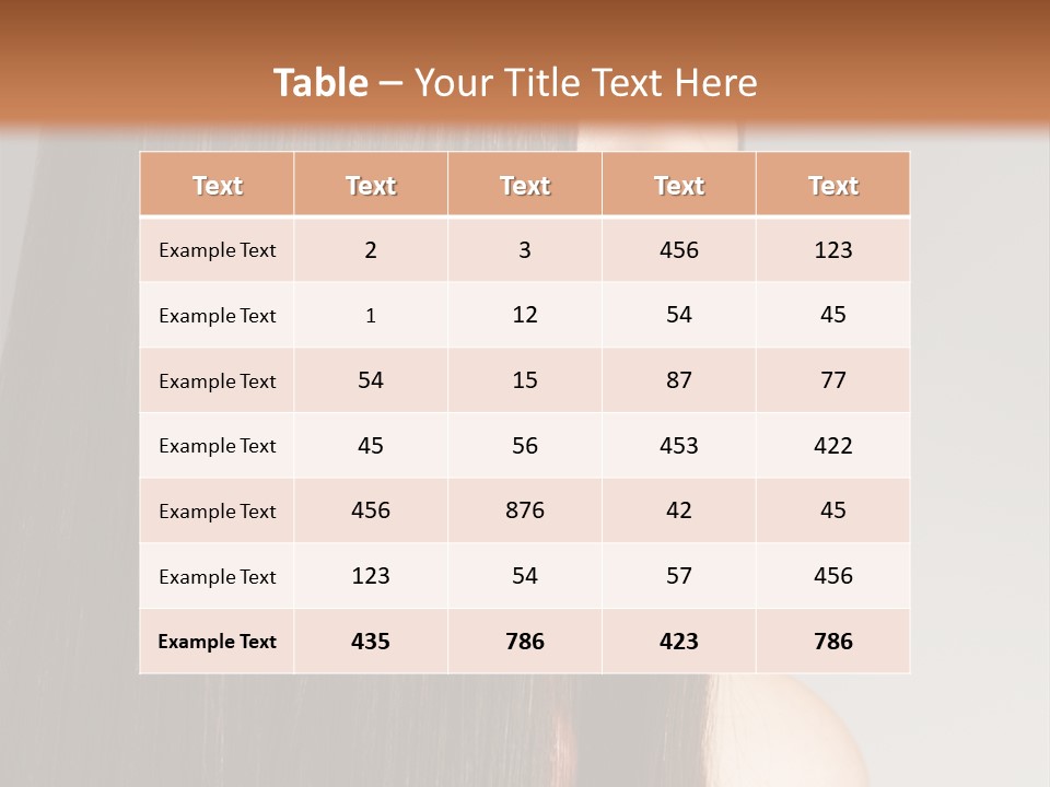 Femininity Beautiful Photo PowerPoint Template
