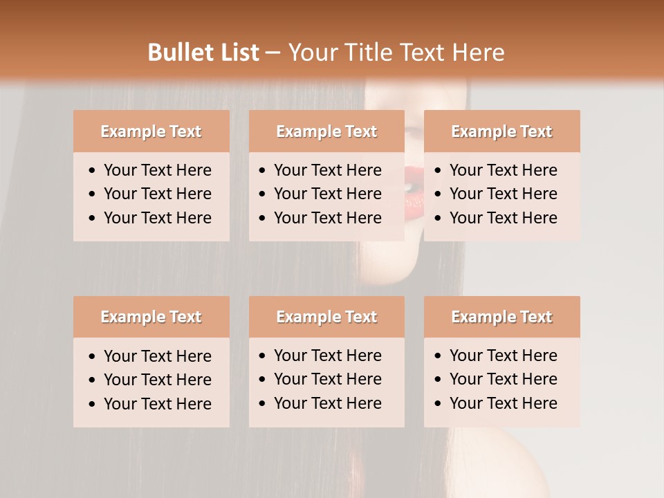 Femininity Beautiful Photo PowerPoint Template