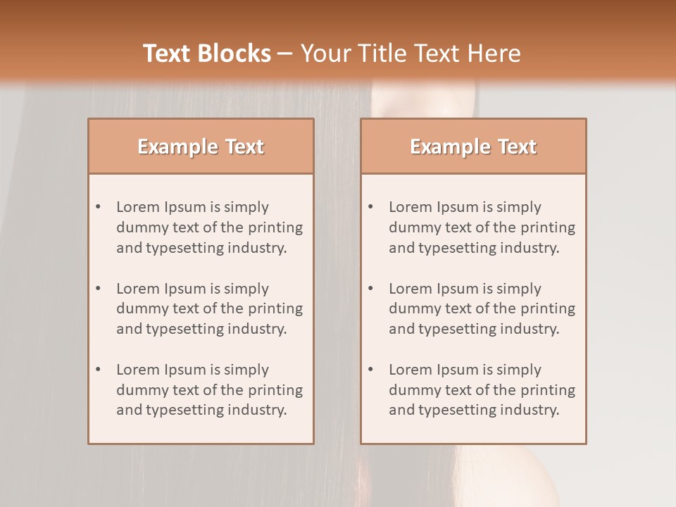 Femininity Beautiful Photo PowerPoint Template