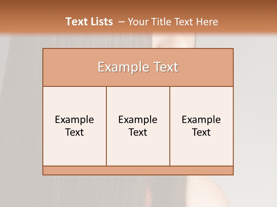 Femininity Beautiful Photo PowerPoint Template